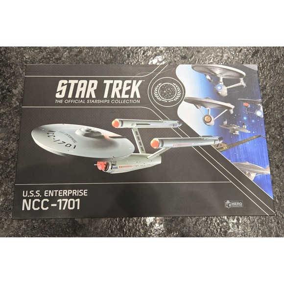 Other - EAGLEMOSS STAR TREK TOS ORIGINAL SERIES USS ENTERPRISE NCC-1701 w/MAGAZINE‎
